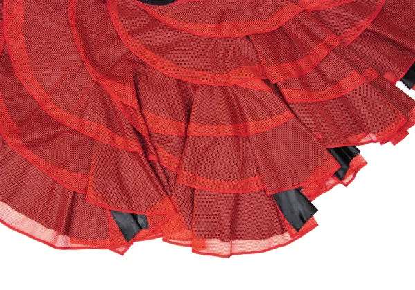 JUNYA WATANABE COMME des GARCONS Poly Mesh Tiered Skirt K-165046_006