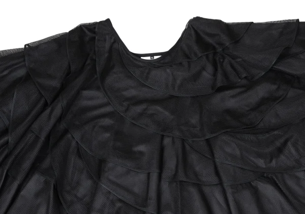 JUNYA WATANABE COMME des GARCONS Poly Mesh Tiered Skirt K-165047_003