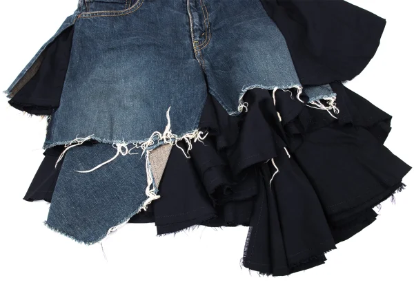 JUNYA WATANABE COMME des GARCONS Wool Reconstruct Denim Skirt K-165051_005