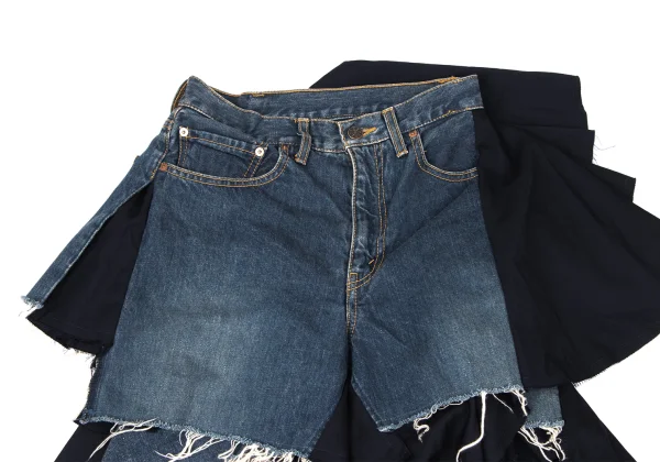 JUNYA WATANABE COMME des GARCONS Wool Reconstruct Denim Skirt K-165051_008