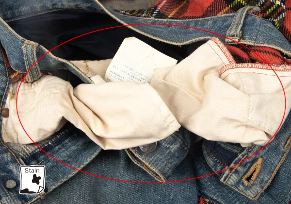 JUNYA WATANABE COMME des GARCONS Checked Reconstruct Denim Skirt K-165052_015