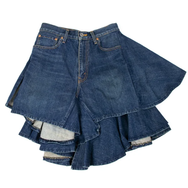 JUNYA WATANABE COMME des GARCONS Remake Frill Denim Skirt K-165055_002