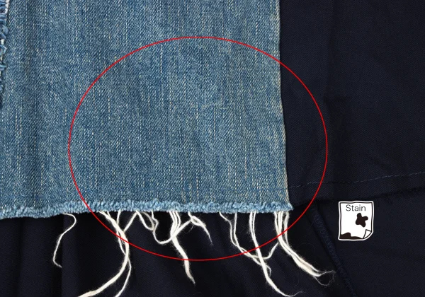 JUNYA WATANABE COMME des GARCONS Wool Tiered Remake Denim Skirt K-165056_008