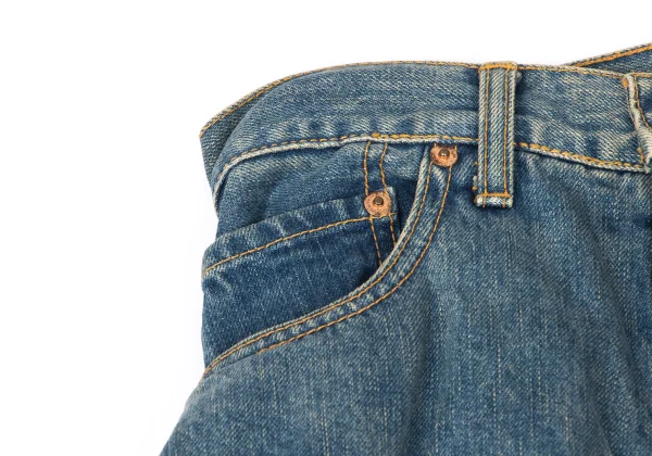 JUNYA WATANABE COMME des GARCONS Wool Tiered Remake Denim Skirt K-165056_011