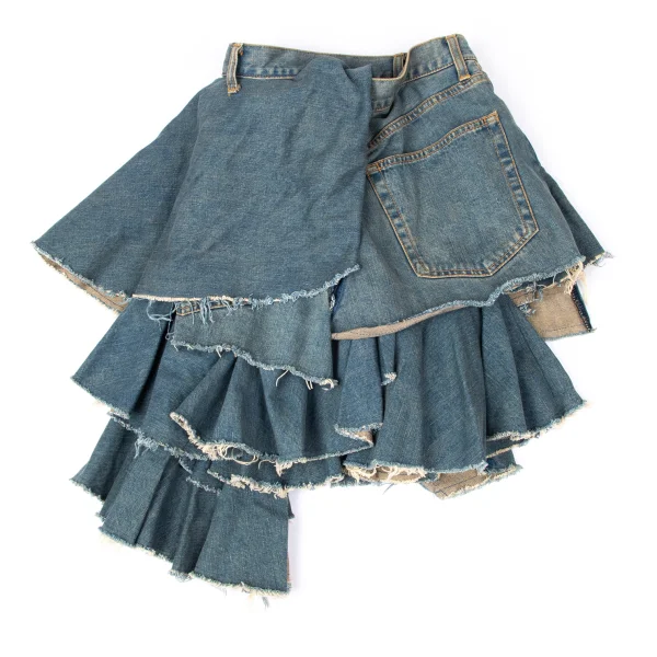 JUNYA WATANABE COMME des GARCONS Remake Frill Denim Skirt K-165057_002