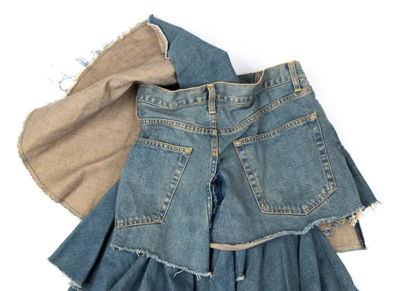 JUNYA WATANABE COMME des GARCONS Remake Frill Denim Skirt K-165057_004