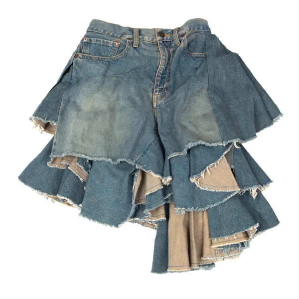 JUNYA WATANABE COMME des GARCONS Remake Frill Denim Skirt K-165057_007