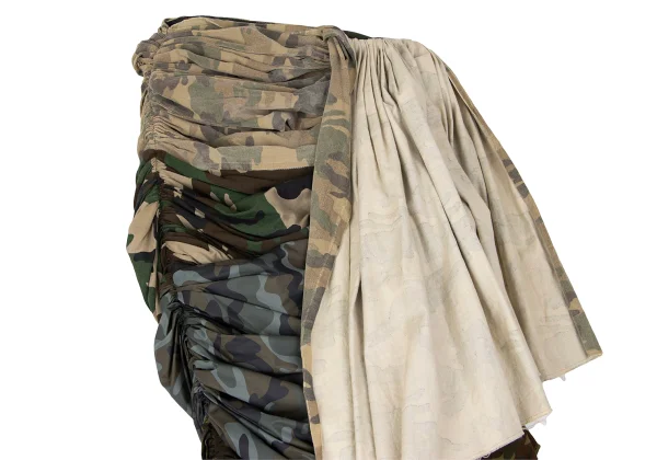 COMME des GARCONS Remake Gather Camouflage Skirt K-165059_003