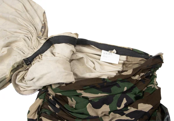 COMME des GARCONS Remake Gather Camouflage Skirt K-165059_006