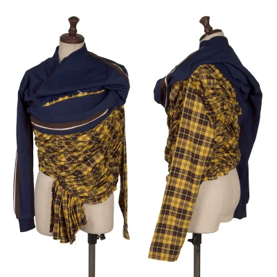 COMME des GARCONS Check Switching Remake Track Jacket