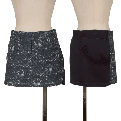 UNDERCOVER ISM Front Graphic Printed Mini Skirt