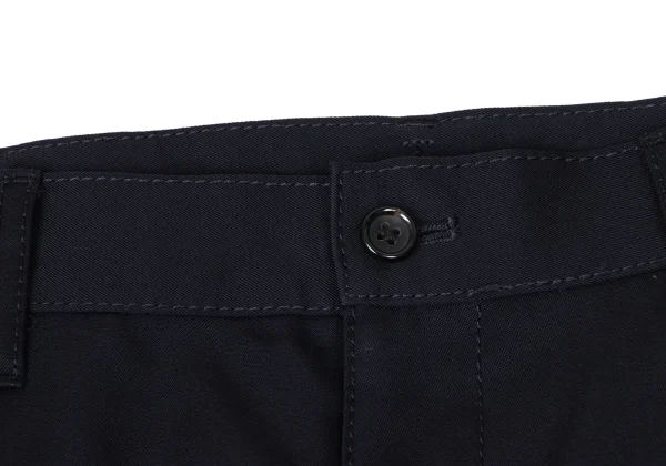 コムデギャルソン オムCOMME des GARCONS HOMME ウールギャバステッチデザインパンツ 紺S K-165066_011