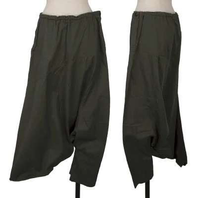 Y's Cotton Asymmetry  Dropped Crotch Pants