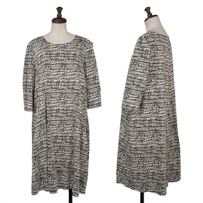 marimekko Printed 3/4 Sleeves Cotton Dress