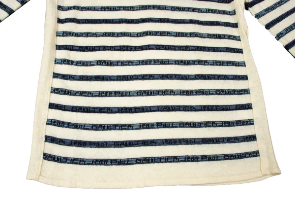 Jean Paul GAULTIER CLASSIQUE Wool Cotton Logo Stripe Turtleneck Knit K-165084_007