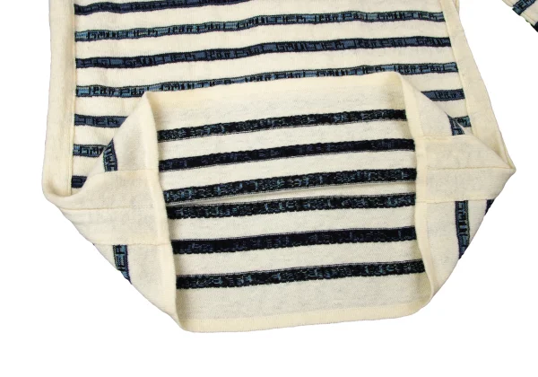 Jean Paul GAULTIER CLASSIQUE Wool Cotton Logo Stripe Turtleneck Knit K-165084_008