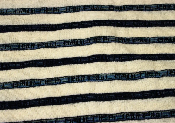 Jean Paul GAULTIER CLASSIQUE Wool Cotton Logo Stripe Turtleneck Knit K-165084_012