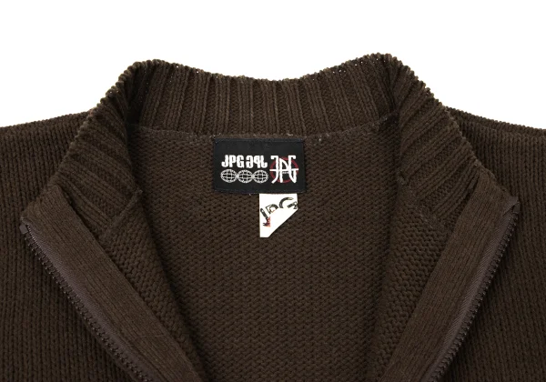 JPG by GAULTIER Cotton Blend Openwork Knitting Sleeve Double Zip Knit K-165085_004