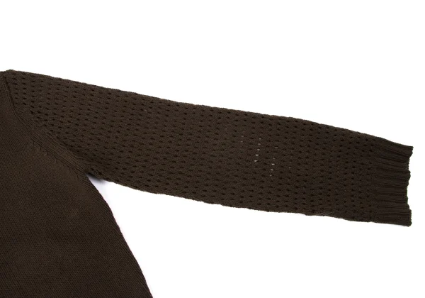 JPG by GAULTIER Cotton Blend Openwork Knitting Sleeve Double Zip Knit K-165085_006