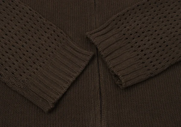 JPG by GAULTIER Cotton Blend Openwork Knitting Sleeve Double Zip Knit K-165085_007