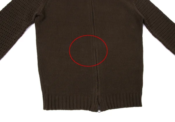 JPG by GAULTIER Cotton Blend Openwork Knitting Sleeve Double Zip Knit K-165085_009