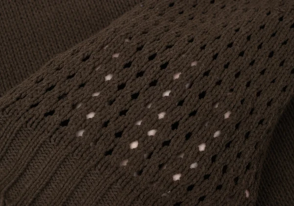 JPG by GAULTIER Cotton Blend Openwork Knitting Sleeve Double Zip Knit K-165085_016