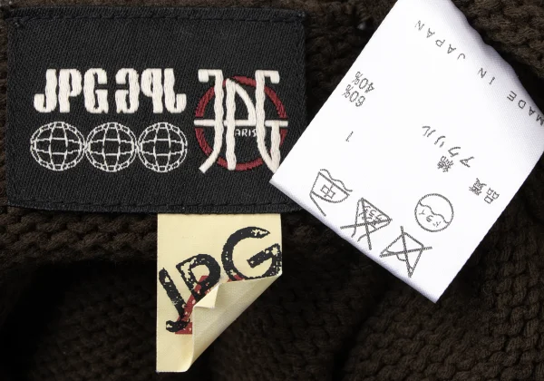 JPG by GAULTIER Cotton Blend Openwork Knitting Sleeve Double Zip Knit K-165085_019