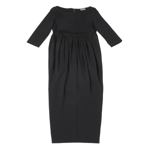 ROMEO GIGLI Nylon Blend Gather Design Dress K-165088_002