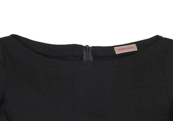 ROMEO GIGLI Nylon Blend Gather Design Dress K-165088_004