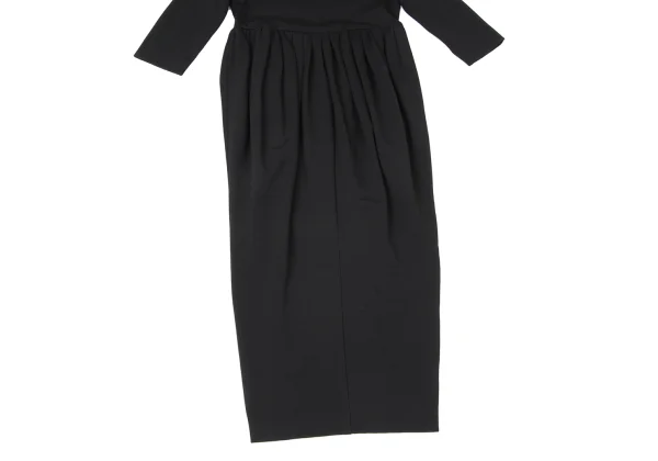 ROMEO GIGLI Nylon Blend Gather Design Dress K-165088_007