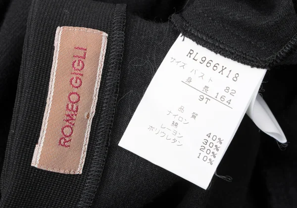 ROMEO GIGLI Nylon Blend Gather Design Dress K-165088_013