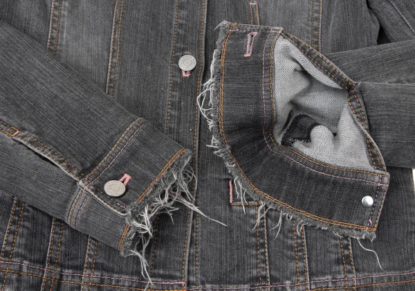 SONIA RYKIEL Colorful Floral Patch Denim Jacket K-165092_010