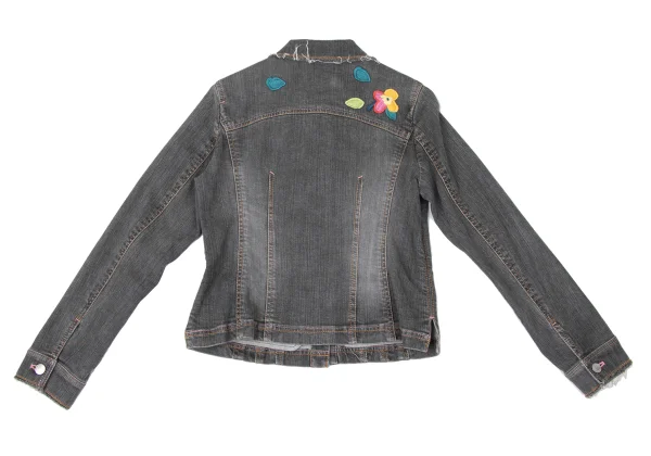 SONIA RYKIEL Colorful Floral Patch Denim Jacket K-165092_015