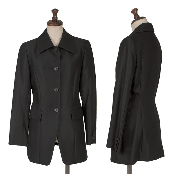 A.T ATSURO TAYAMA Wool Blend Jacket Black S K-165093_001