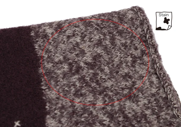 ツモリチサトTSUMORI CHISATO ウールフローラルステッチモックネックニット ボルドーM K-165094_006