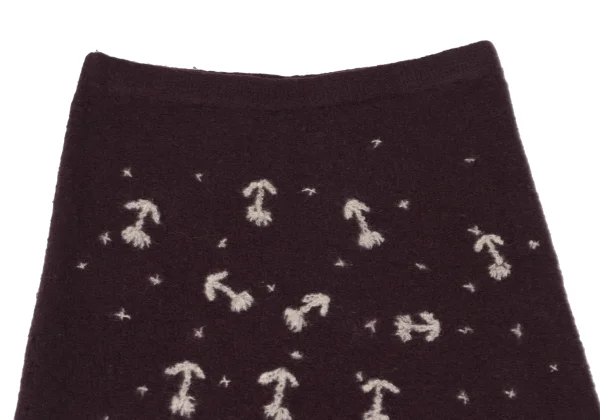 TSUMORI CHISATO Wool Floral Stitch Skirt K-165095_003