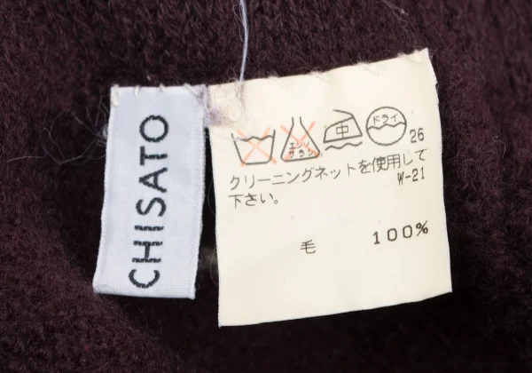 TSUMORI CHISATO Wool Floral Stitch Skirt K-165095_012