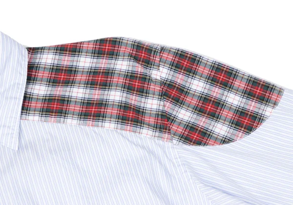 COMME des GARCONS HOMME DEUX York Check Switching Striped Shirt K-165101_008