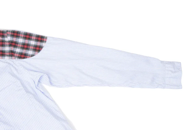 COMME des GARCONS HOMME DEUX York Check Switching Striped Shirt K-165101_009