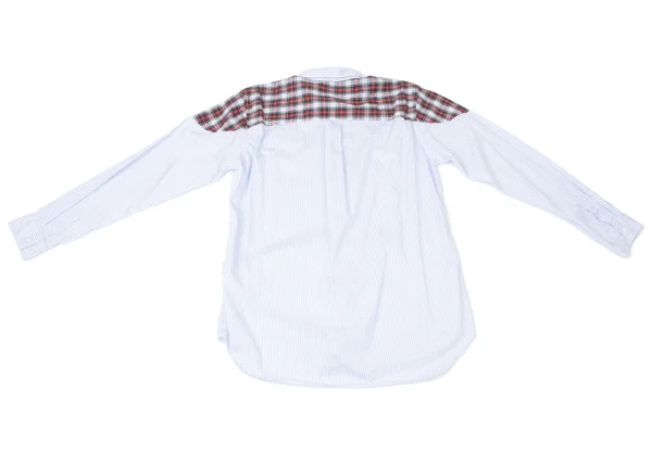 COMME des GARCONS HOMME DEUX York Check Switching Striped Shirt K-165101_015