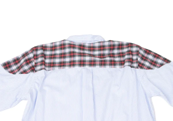 COMME des GARCONS HOMME DEUX York Check Switching Striped Shirt K-165101_016