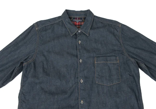 COMME des GARCONS HOMME Check Lining Denim Shirt K-165102_003