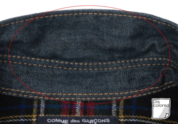 COMME des GARCONS HOMME Check Lining Denim Shirt K-165102_007