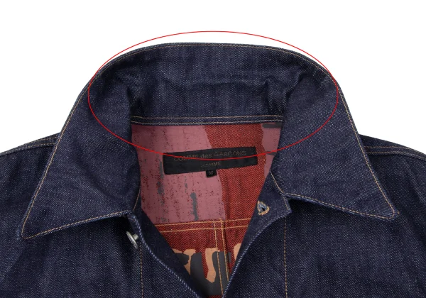 COMME des GARCONS HOMME Cuba Pattern Lining Denim Jacket K-165103_006