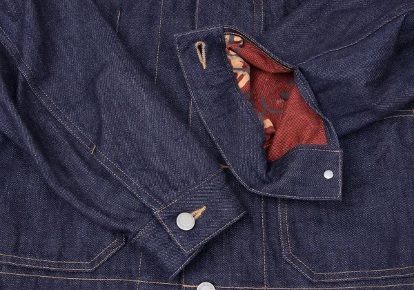 COMME des GARCONS HOMME Cuba Pattern Lining Denim Jacket K-165103_009