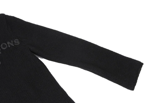 COMME des GARCONS HOMME PLUS Wool Pigment Logo Print Knit Sweater K-165104_005