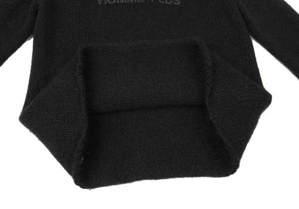 COMME des GARCONS HOMME PLUS Wool Pigment Logo Print Knit Sweater K-165104_008