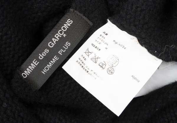 COMME des GARCONS HOMME PLUS Wool Pigment Logo Print Knit Sweater K-165104_012