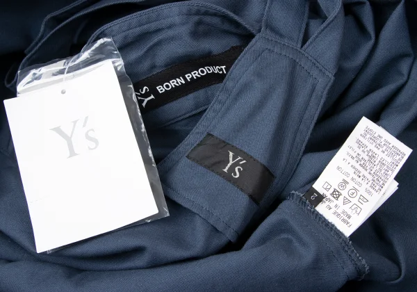 Y's Cotton Twill Front Pocket Overall Dress K-165107_011