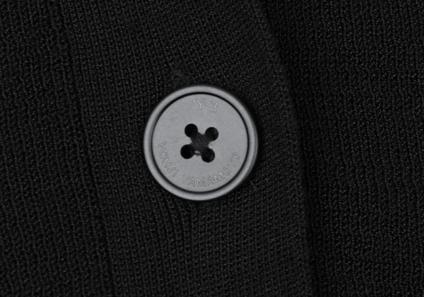 ワイスリーY-3 バイカラーライン切替カーディガン 黒黄緑L K-165108_007